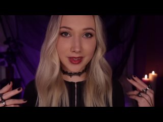 asmr goth girl does your halloween makeup